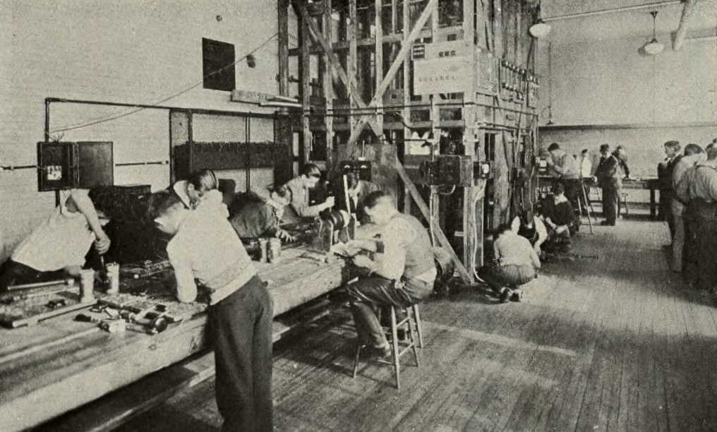 Vintage Johnstown JHS 1931 Electrical Shop