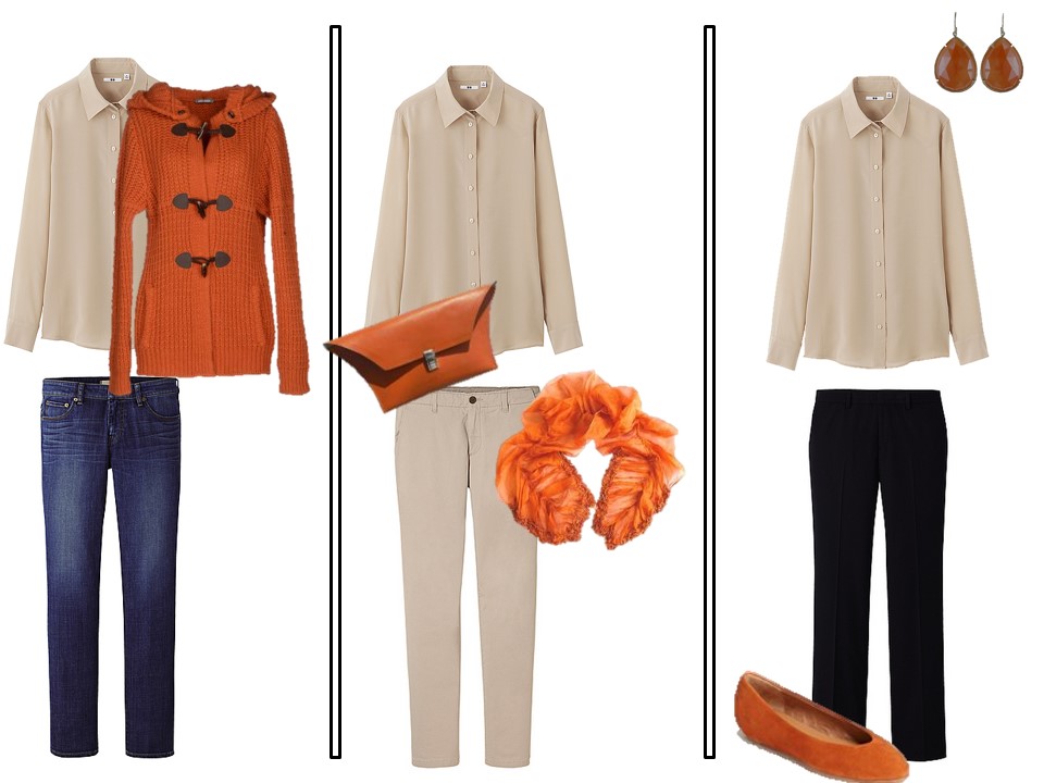 Capsule Wardrobe Fall Accent Color: Koi (or Goldfish, for the rest of ...