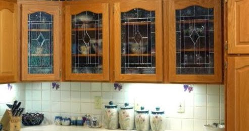 Decorative Glass Inserts, How To Insert Glass In Kitchen Cabinet Doors
