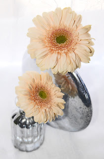 diy mercury glass vase with flowers
