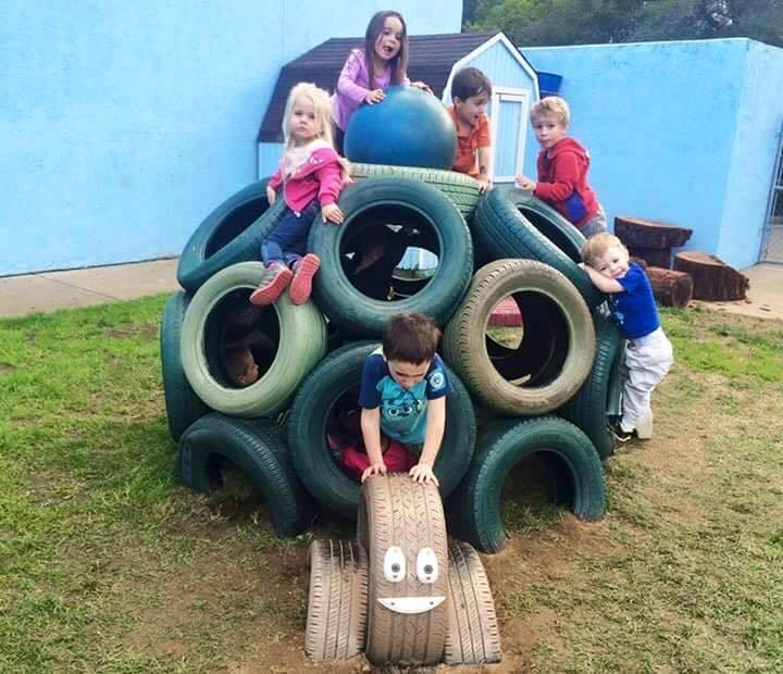 juegos con neumaticos reciclados