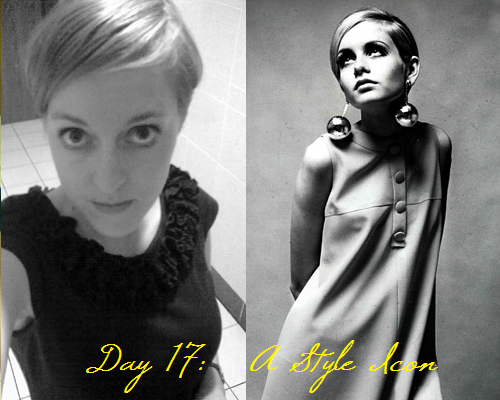 Day 17: A style icon (Twiggy)