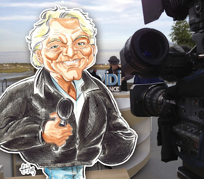 Caricature de Laurent Boyer - refusé de plateau à Noirmoutier pour son émission sur France 3