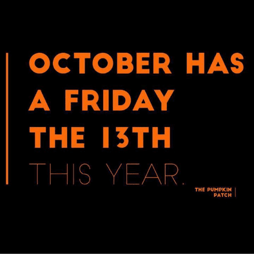 Barers Of Maple Valley Its Friday The 13th In The Spooky Season