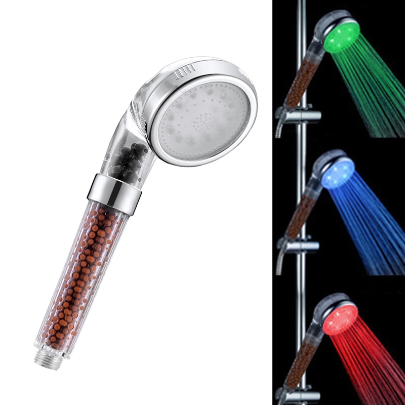 Shower Filters Blog Hand Held Shower Filter System with Colorful LED