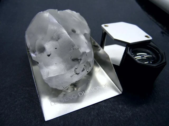 In Lesotho, found a huge diamond
