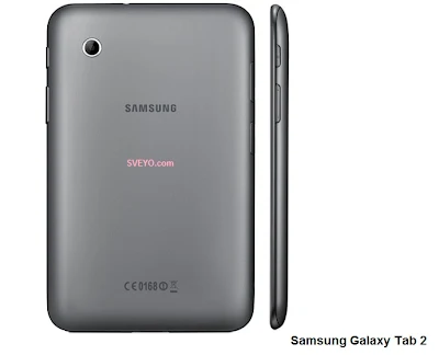 Galaxy Tab 2 tablet back side