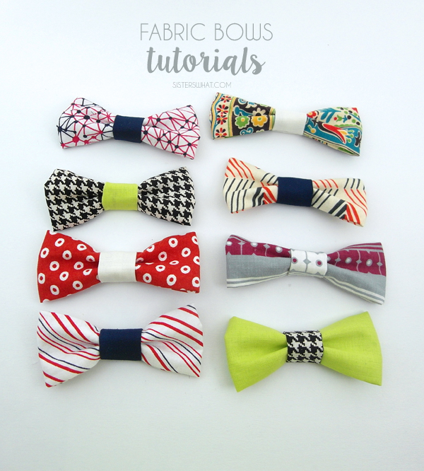Fabric Bows Tutorial - Sisters, What!