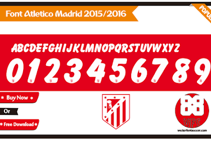 Font Atletico Madrid 2015/2016