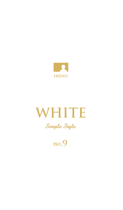 Simple Style -WHITE- no.9