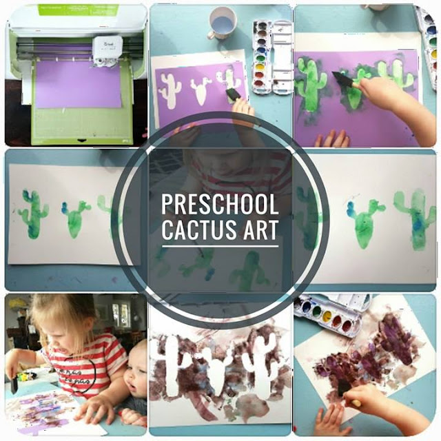 artisan des arts Preschool Cactus Art