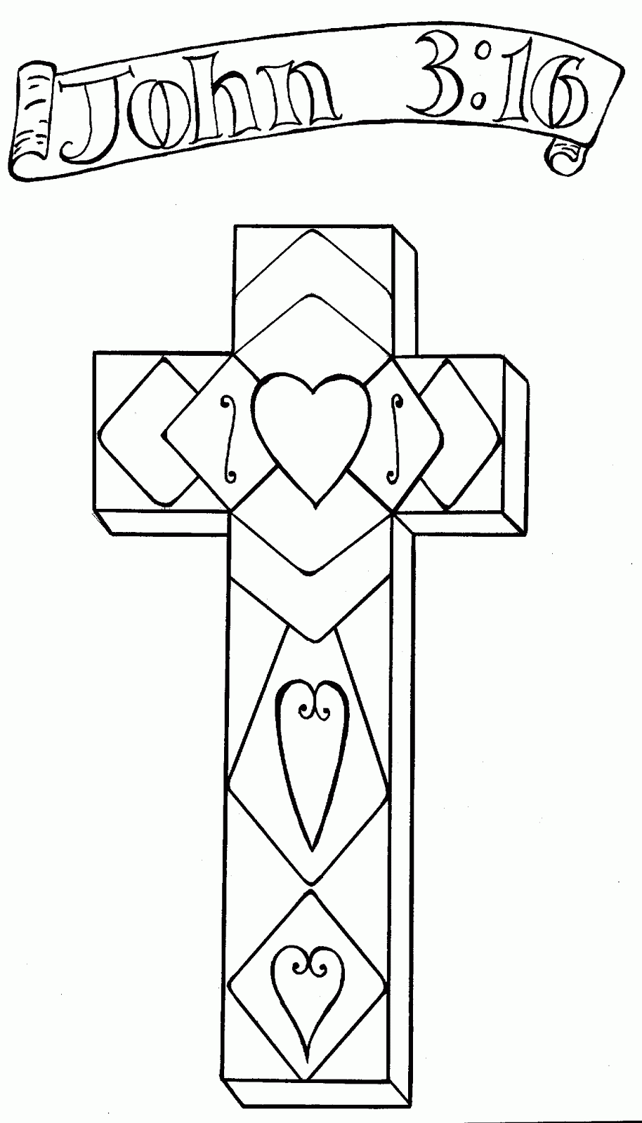 kaboose coloring pages easter cross - photo #23