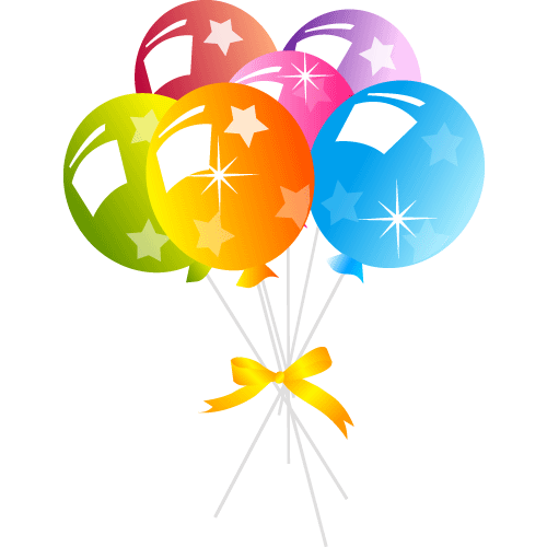 happy birthday clipart balloons - photo #11
