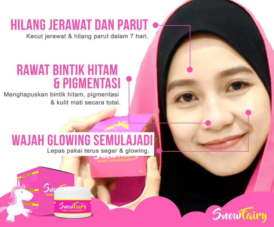 SNOW FAIRY BUBBLE EXFOLIATING MASK ISTIMEWA DAN TERBAIK UNTUK ANDA