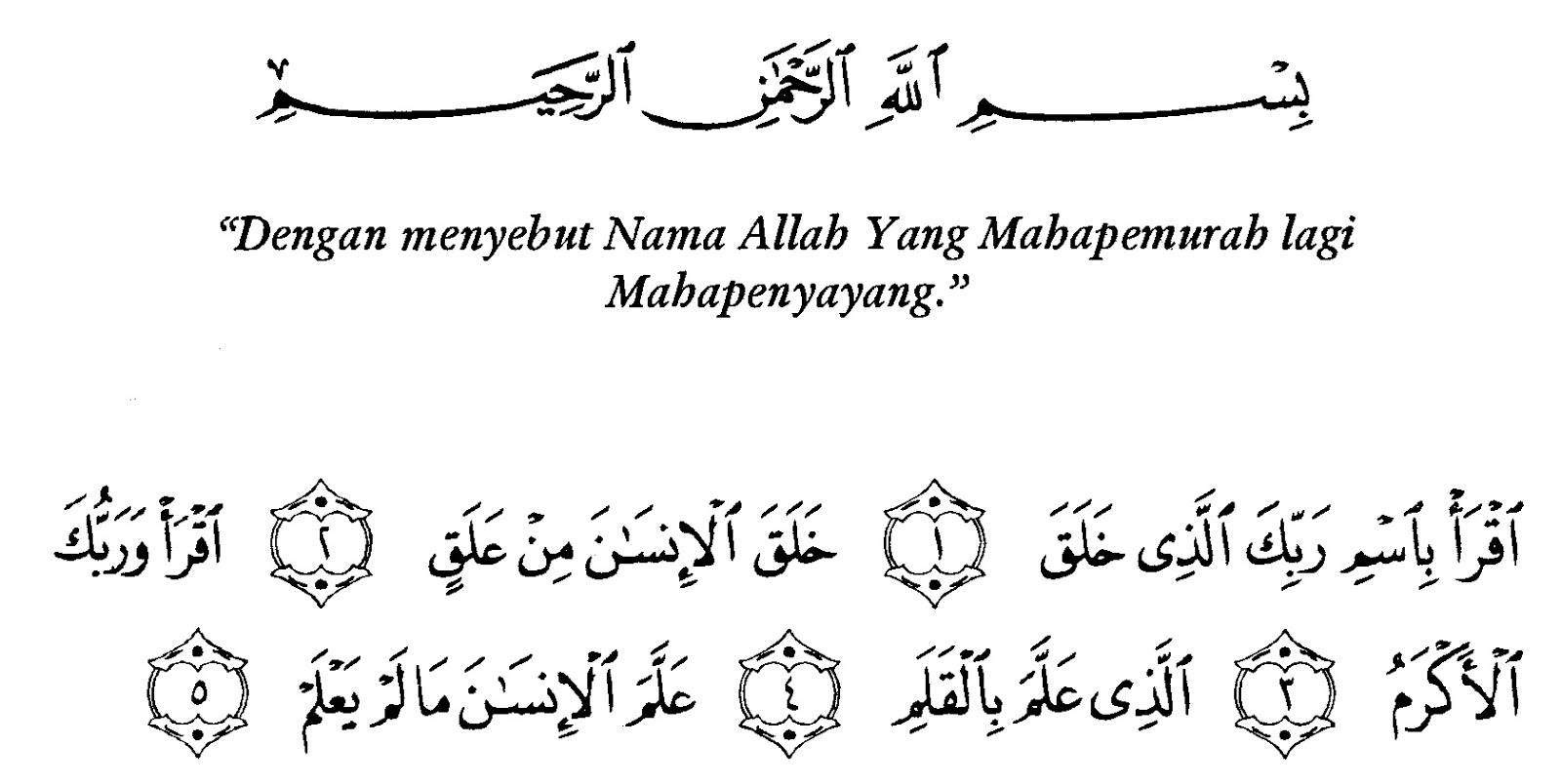 Isi Kandungan Surat Al Alaq Ayat 1 5 Singkat Contoh