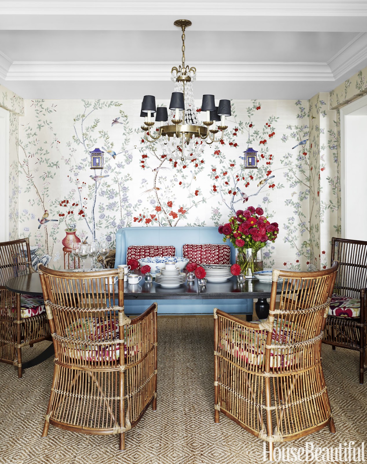 Color Outside the Lines Chinoiserie Wallpapers