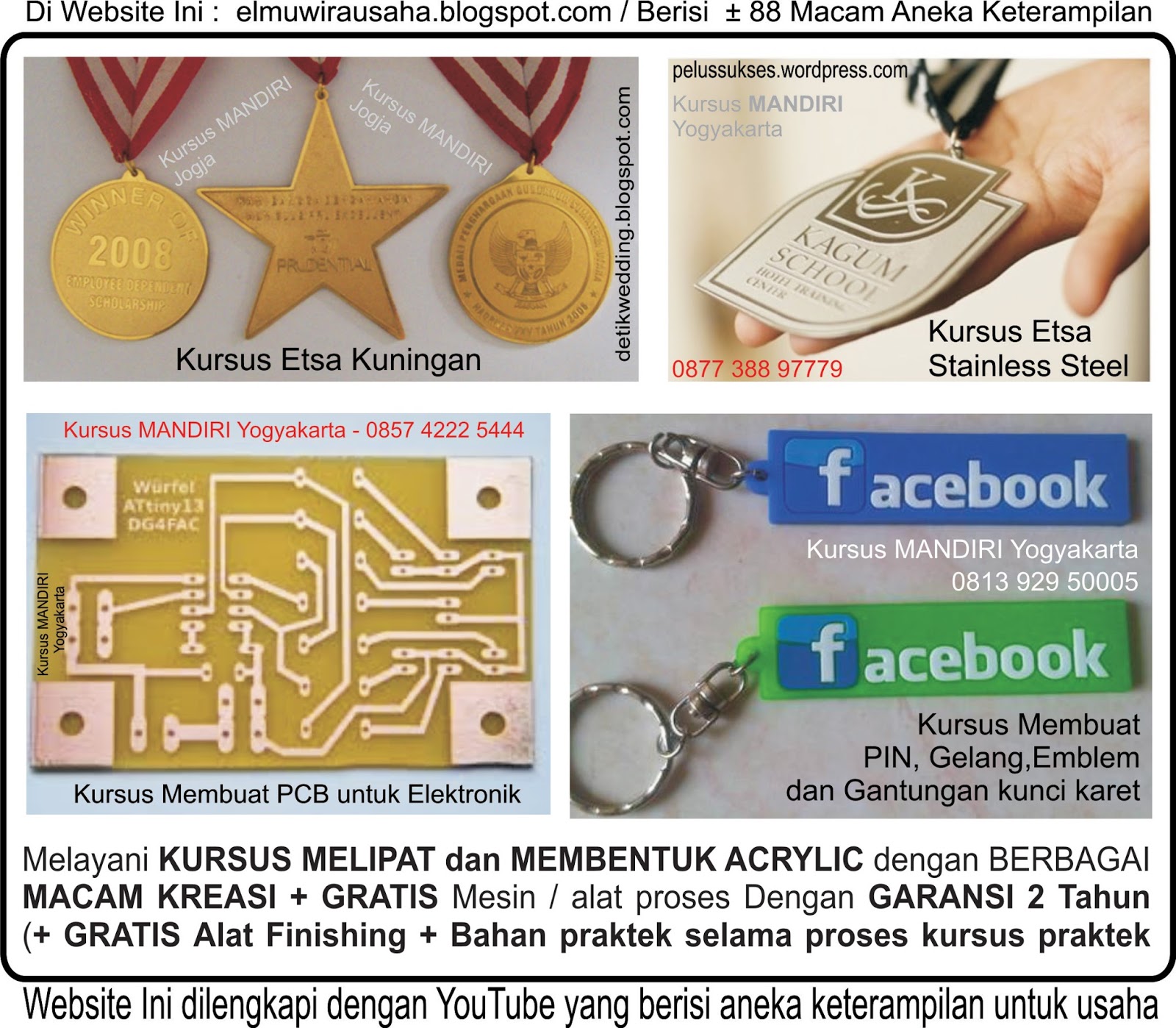 Gantungan kunci karet, Sablon kaos dan gelas, Percetakan
