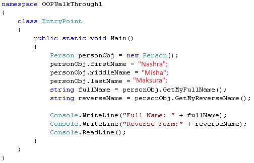 Introducing Object Oriented Programming(OOP) Concept in C# - yeasir007