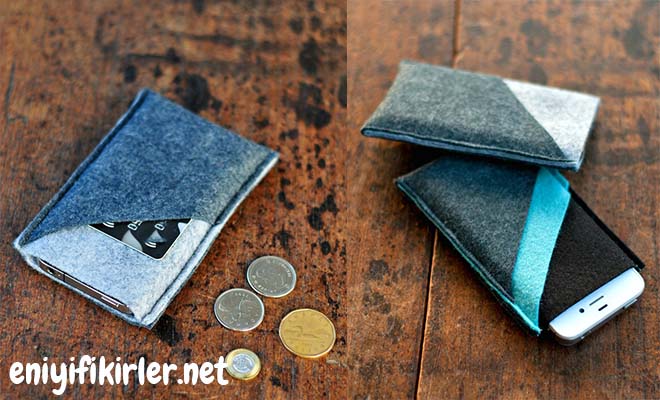 Keçeden Cepli Telefon Kılıfı Yapımı keçeden cep telefonu kılıfı yapma süsleme