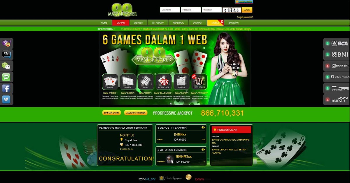 TUTORIAL RAHASIA POKER ONLINE: BOBOL SERVER MASTER POKER99