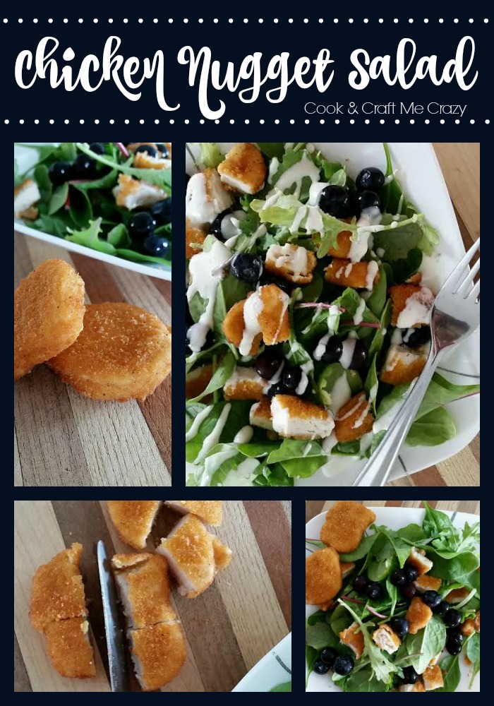 Cook and Craft Me Crazy Chicken Nugget Salad