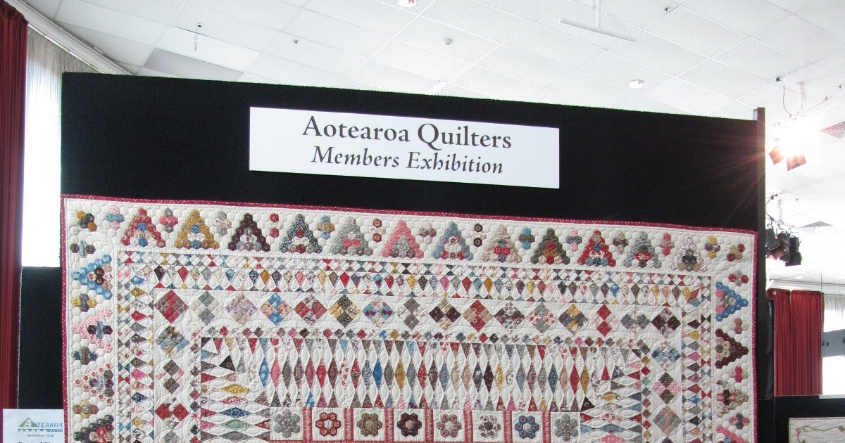 Stitching on my patch... More from Great New Zealand Quilt Show