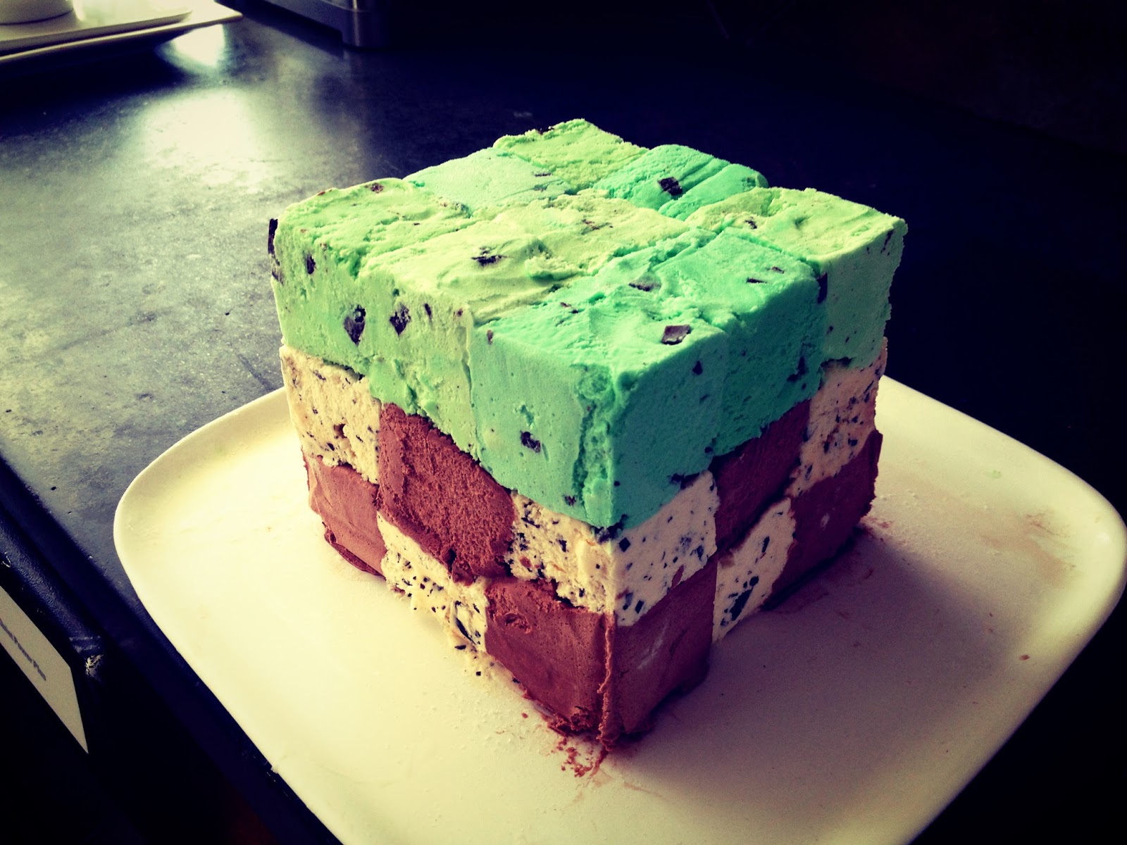 Minecraft Ice Cream Birthday Cake | In My Element