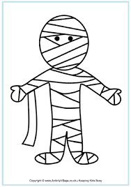 Mummy coloring pages 3