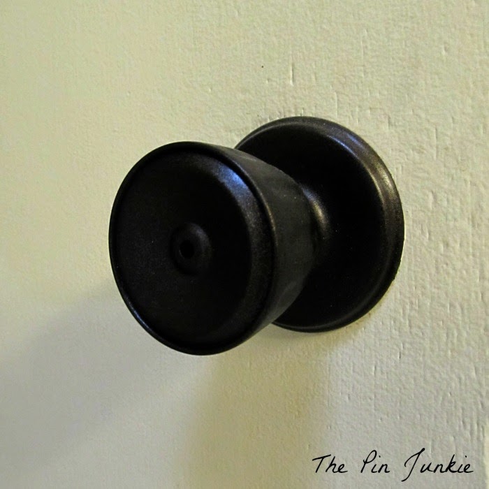 Spray Painted Door Knobs