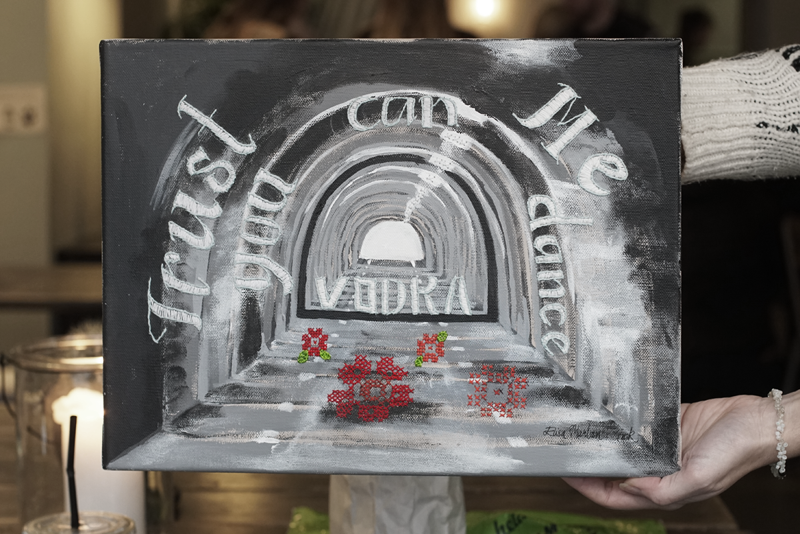 Upcycle an old painting into a unique artwork