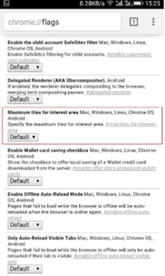 How to make access to the sites in your Google chrome browser Android very fast by adjusting these settings
