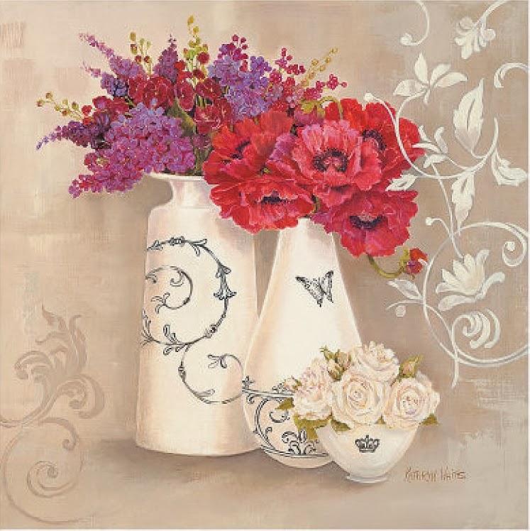 Kathryn-White | British Painter | Decorative Flowers
