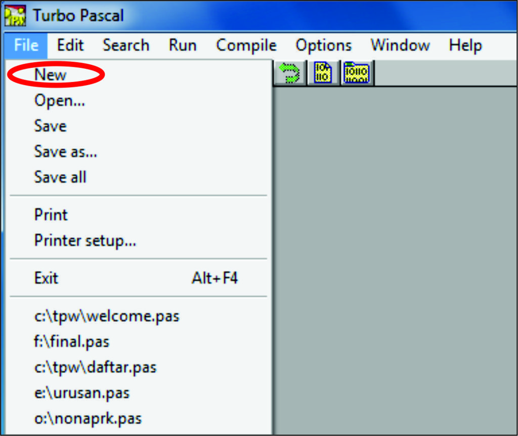 MARTINUS HASIHOLAN N PUNYA BLOG: Membuat Program Sederhana dengan Turbo ...