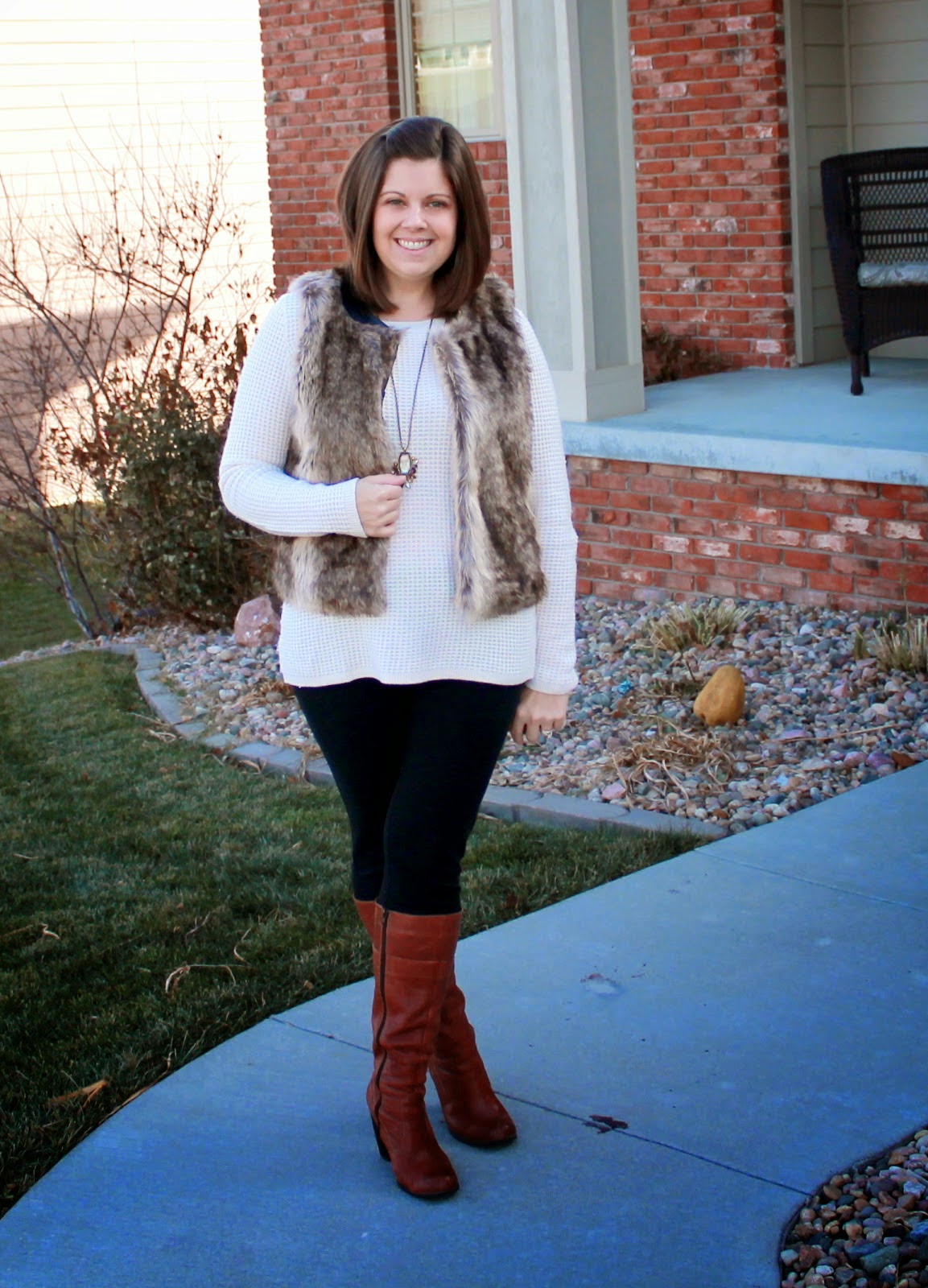 My New Favorite Outfit: How to Style: A Fur Vest