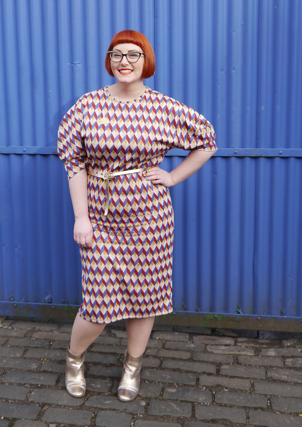 Dressing for Spring in Bold Prints Scottish blogger wearing colourful patterened Zara dress for Spring