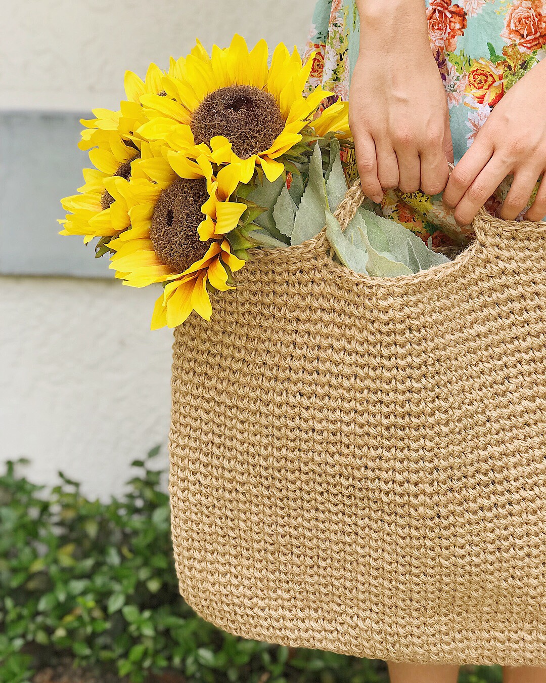 Brenna Ann Handmade FREE CROCHET PATTERN The Natural Jute Twine Tote