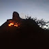 Pé de Serra – Incêndio destrói parcialmente a Serra do Leão