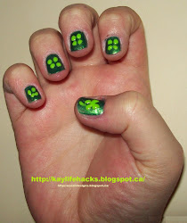 nail leaf clover stem patty dots done bottom paint step