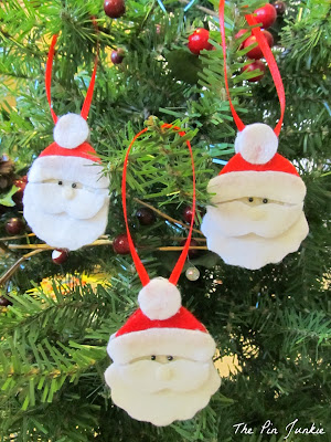 DIY Felt Santa Christmas Ornament