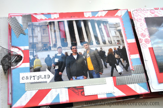 Mini álbum viaje Londres scrapbooking