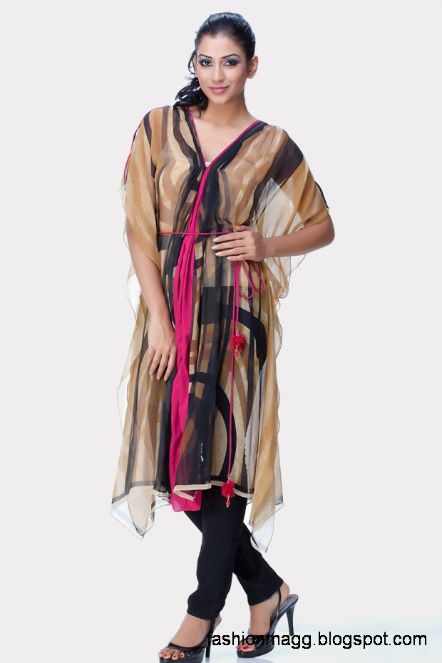 Fashion And Style Indian Kurti New Winter Collection 2013 Ladies Womens Kurti Salwar Kamiz Designs