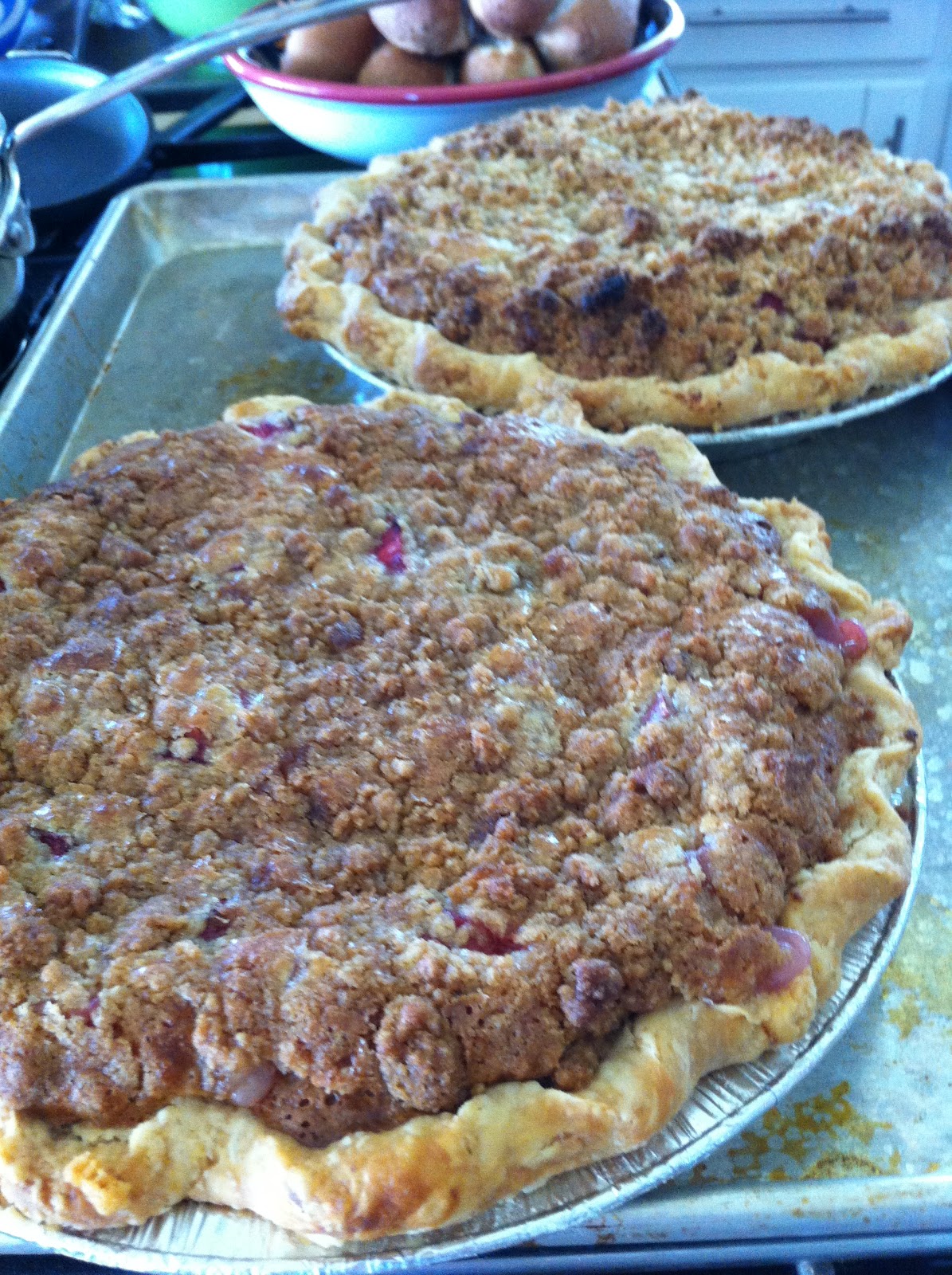 Cooking Uncovered plus MORE with Miriam Sour Cream Rhubarb Pie