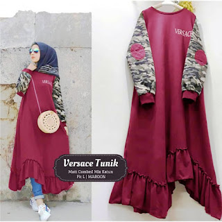 Versace Tunik Jual Baju Atasan Muslim Wanita Versace Tunik
