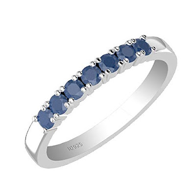 sapphire sterling silver rings