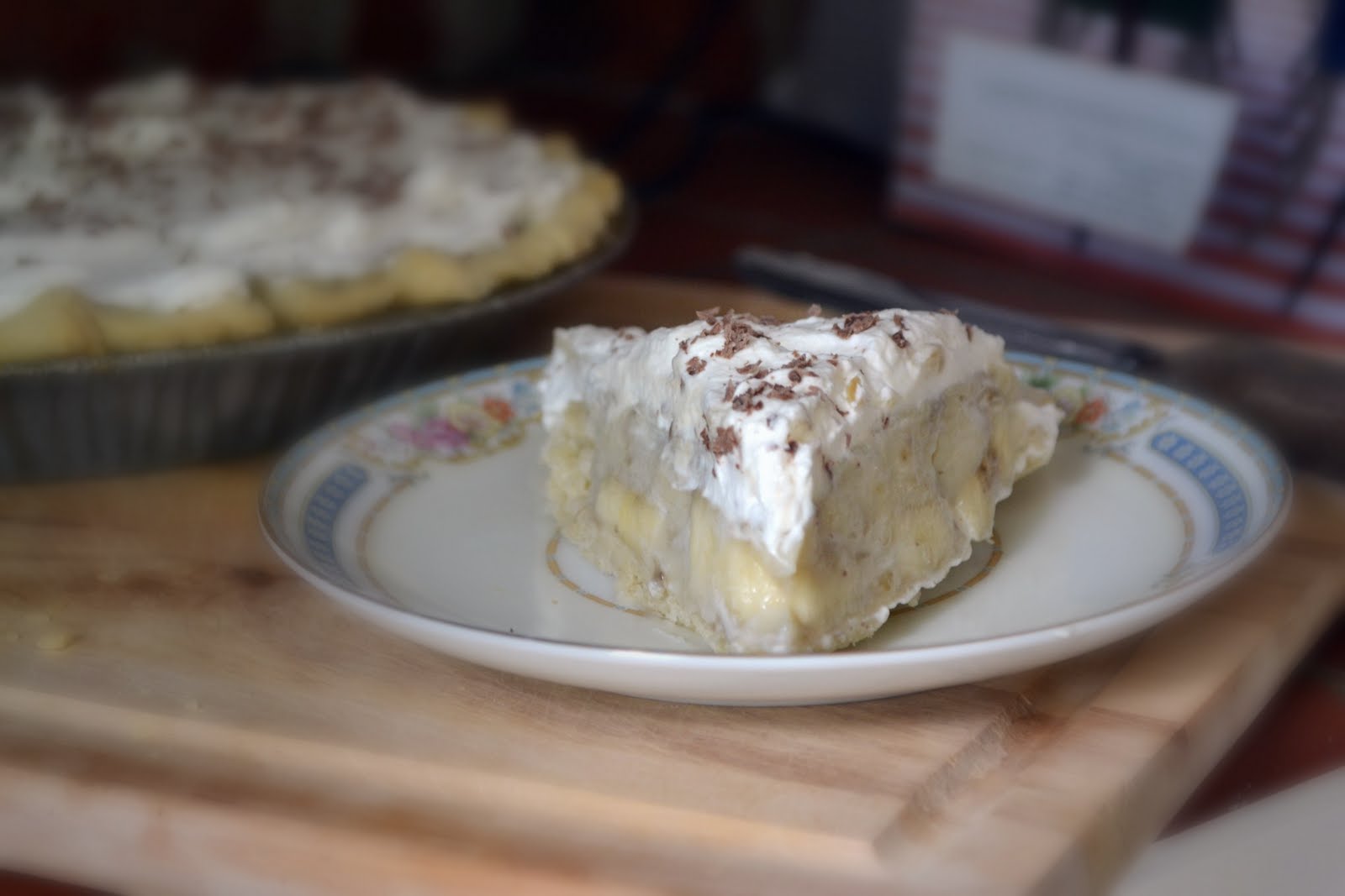 What Katie's Baking Double Banana Cream Pie from Scratch
