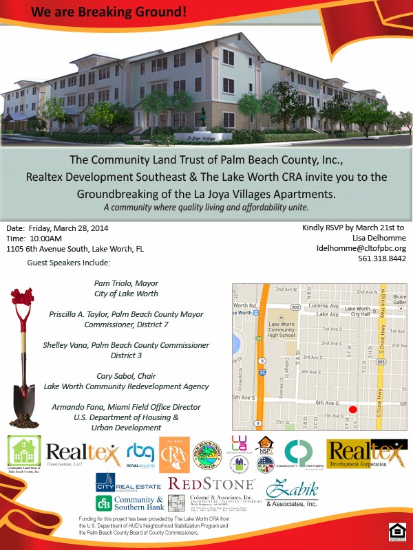 Lake Worth Beach City Limits Groundbreaking Announcement La Joya