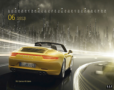 Porsche's New 2013 'Mega City' Wall Calendar okokno facebook