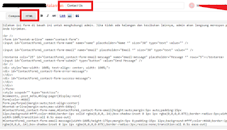 Cara Membuat Contact Us Blogger Responsive