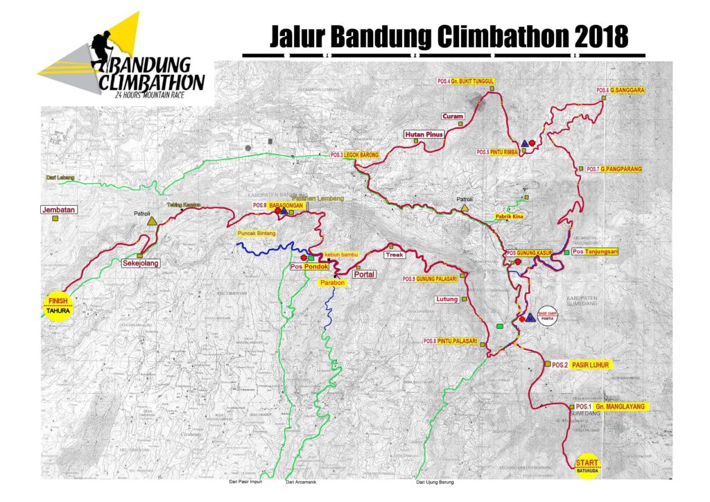 Bandung Climbathon Route • 2018