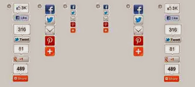 Top 3 Scrolling, Floating Social Media Buttons for blogger blog : eAskme